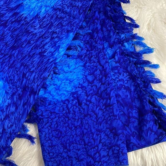 Rima Women’s Beach Wrap Size Large Blue Ombre Swimwear 68”L x 42 1/2” W - Picture 2 of 5